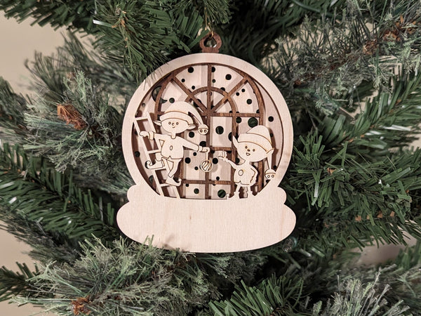 Ornament - multi layered Christmas Elves design