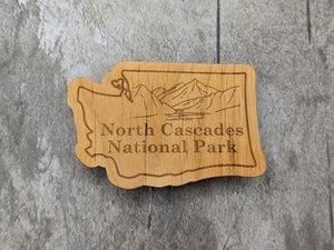 Wood Sticker - Wood North Cascades National Park design