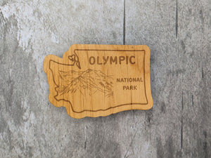 Wood Sticker - Wood Olympic National Park design