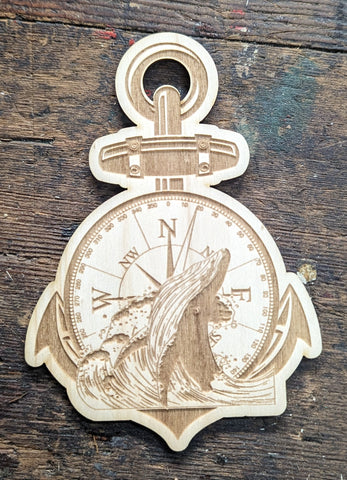Ornament - Compass/Whale