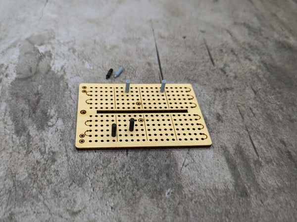 Micro Cribbage Board - Ultralight backpacking