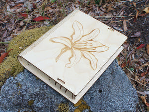 Jewelry Box - Laser Engraved with Living Hinge