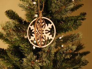 Ornament - Interlocking snowflake design