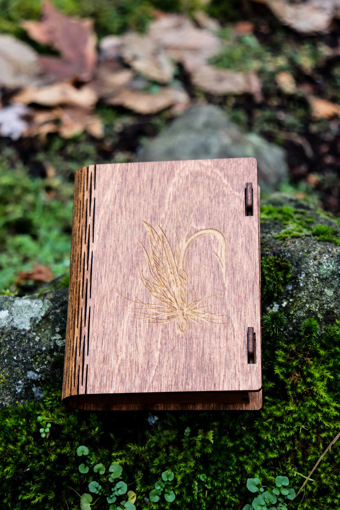 Fly Box - Laser Engraved with Living Hinge - dry fly image – MIY