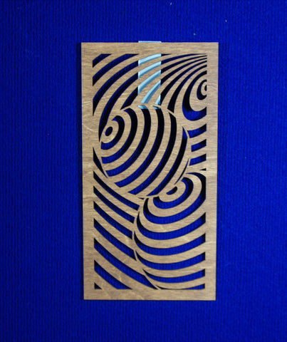 Wood Panel Wall Art - Orbit design
